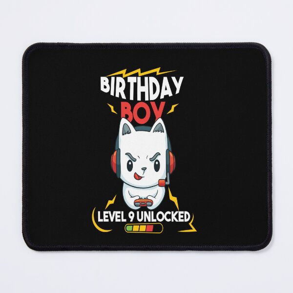 Item preview, Birthday Boy Level 9 Unlocked - Cat 9th Video Game Gamer designed and sold by beunique5.