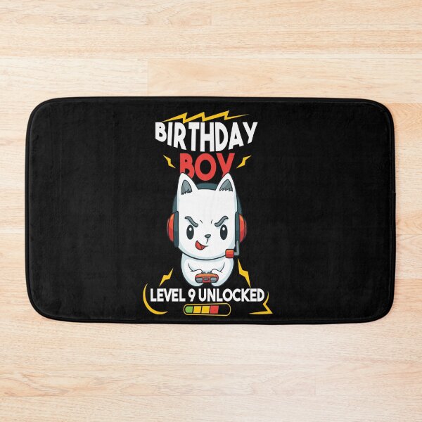 Item preview, Birthday Boy Level 9 Unlocked - Cat 9th Video Game Gamer designed and sold by beunique5.