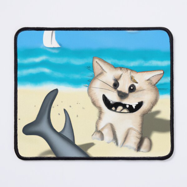 Item preview, CAT PLAYING ON THE BEACH designed and sold by optimusprime39.