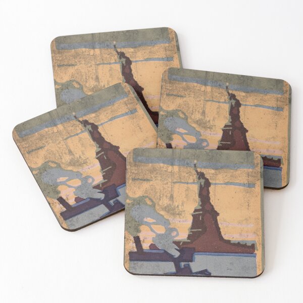 Item preview, Statue of Liberty Postcard Grunge designed and sold by KTSubz Faith & Fun Designs.