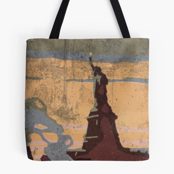Item preview, Statue of Liberty Postcard Grunge designed and sold by KTSubz Faith & Fun Designs.