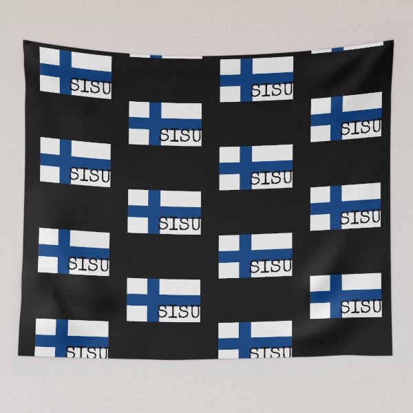 Item preview, Sisu Finnish Flag designed and sold by buzzstyle66.