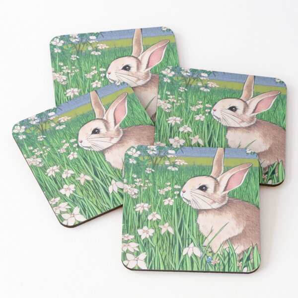 Item preview, Floral Bunny Rabbit in the Nature Farm designed and sold by wigobun.