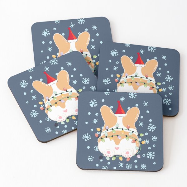 Item preview, Cute Christmas Corgi Butt - Red 3 designed and sold by Lulupainting.