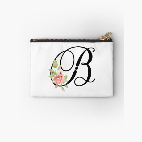 Item preview, Floral Monogram Fancy Script Letter B designed and sold by Grafixmom.