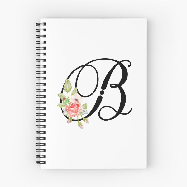 Item preview, Floral Monogram Fancy Script Letter B designed and sold by Grafixmom.