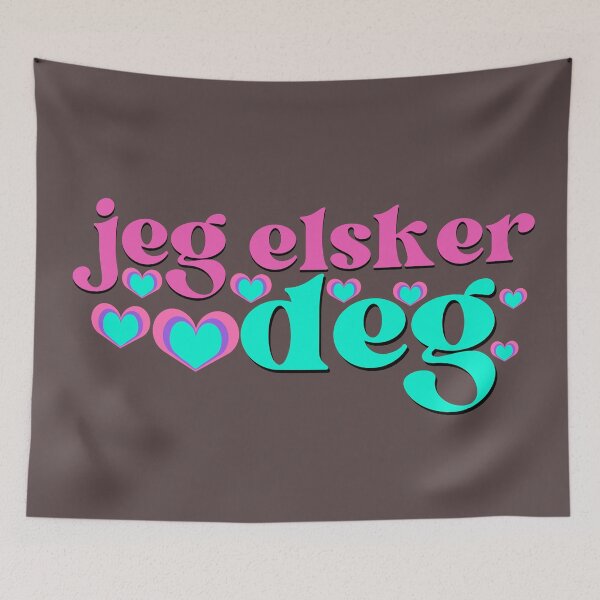 Item preview, I love you in Norwegian saying designed and sold by Emotionville.