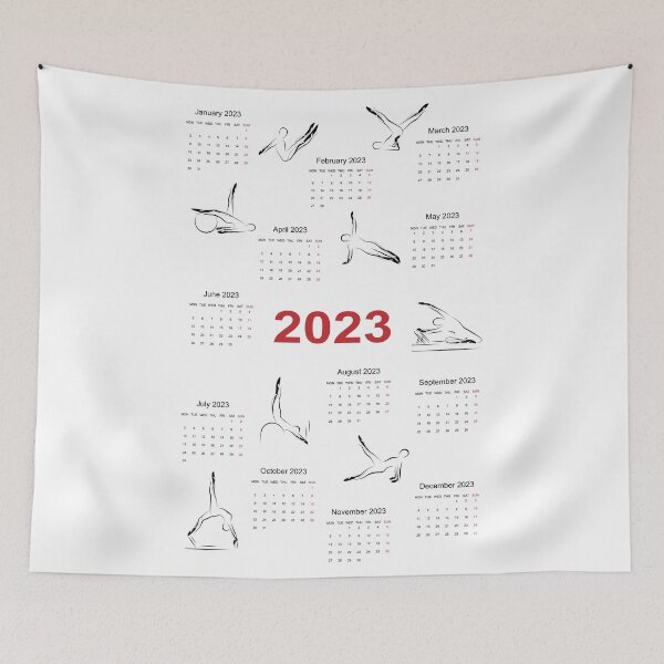 Item preview, Pilates calendar 2023  designed and sold by sashica.