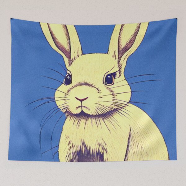 Item preview, Cute and Adorable Bunny Rabbit Binkying designed and sold by wigobun.
