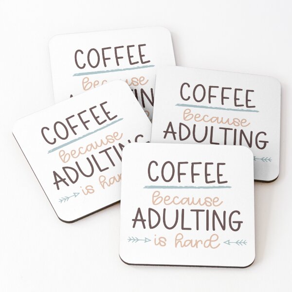 Item preview, Coffee Because Adulting Is Hard Graphic designed and sold by redbubbleart18.
