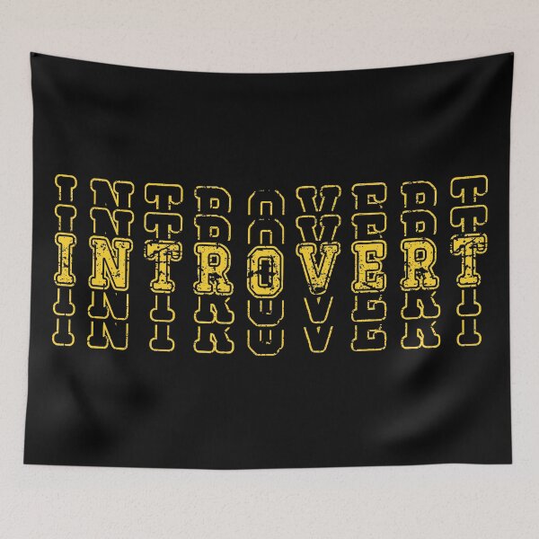 Item preview, Introvert Yellow designed and sold by RockBeeDesigns.
