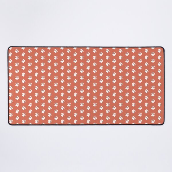 Item preview, Cat Paw Print in White and Salmon designed and sold by Vincent White.