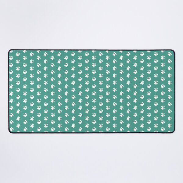 Item preview, Cat Paw Print in White and Teal designed and sold by Vincent White.