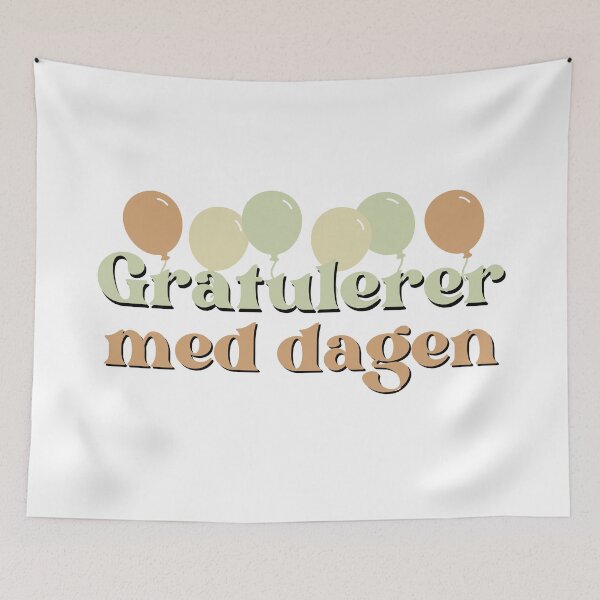Item preview, Happy birthday in norwegian designed and sold by Emotionville.
