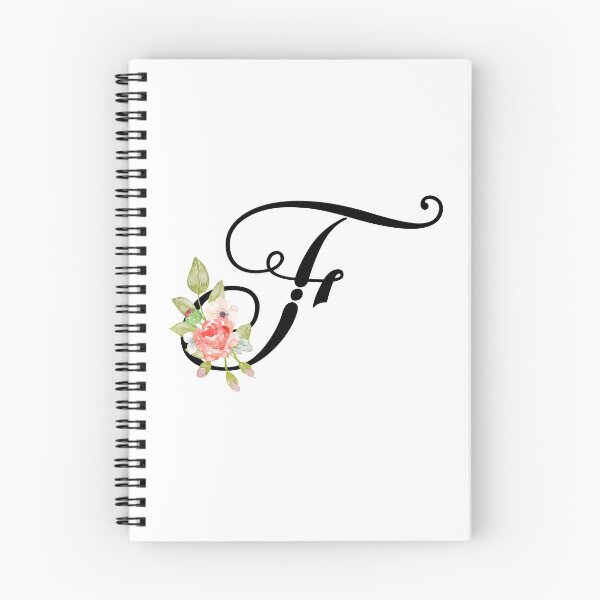 Item preview, Floral Monogram Fancy Script Letter F designed and sold by Grafixmom.