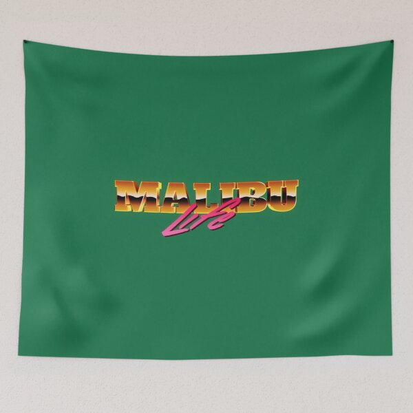 Item preview, Colorful retro design with 80s style Malibu Life logo189png designed and sold by IvyStoltenberg.