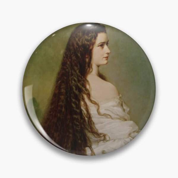 Empress Eugénie in Court Dress (1860) - after Franz Xaver Winterhalter Pin  for Sale by SALON DES ARTS
