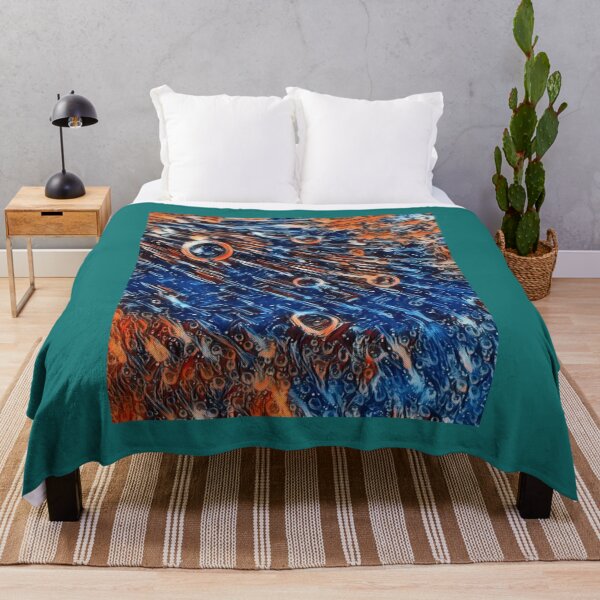 Item preview, Colourful blue and orange abstract181png designed and sold by IvyStoltenberg.