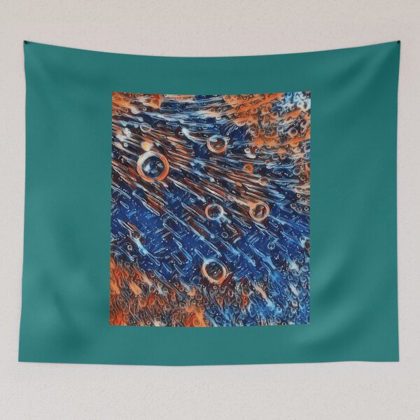 Item preview, Colourful blue and orange abstract181png designed and sold by IvyStoltenberg.