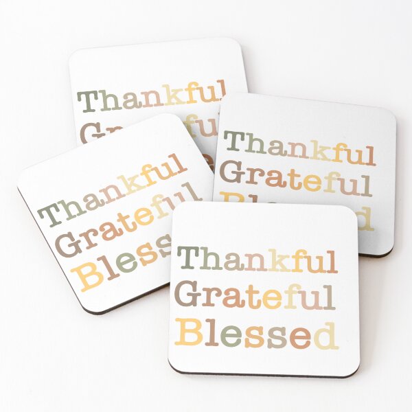 Item preview, Thankful, grateful, blessed (no turkey) designed and sold by RandiMullins.