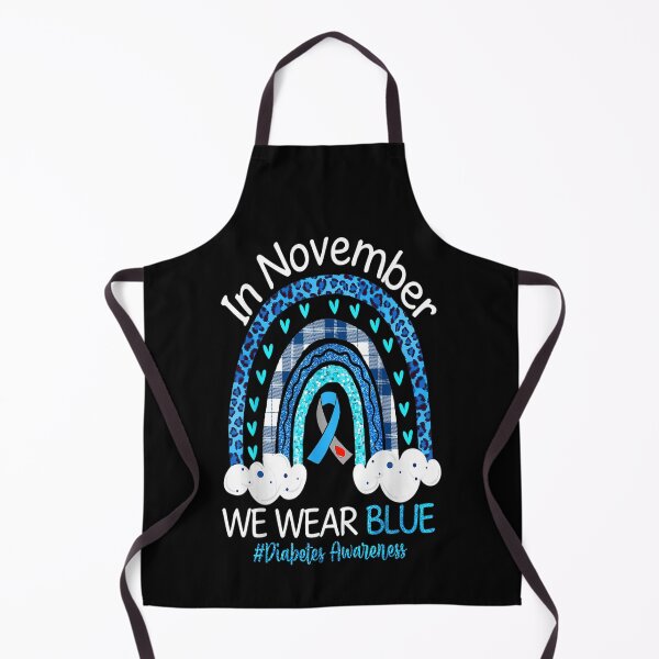 Item preview, In November We Wear Blue Boho Rainbow Diabetes Awareness designed and sold by beunique5.