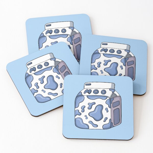 Item preview, Kawaii Blueberry Moo Milk Carton designed and sold by GraphicsByGabby.