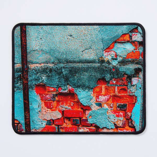 Item preview, Red blue brick wall with lion profile designed and sold by kall3bu.