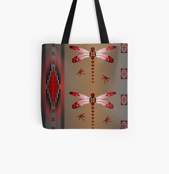 Dragonfly All Over Print Tote Bag