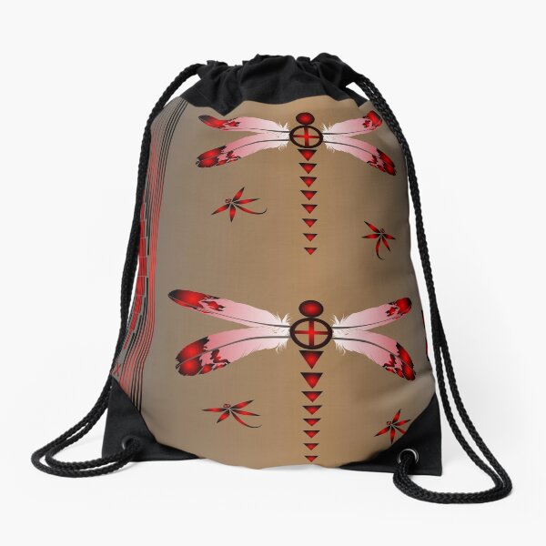 Dragonfly Drawstring Bag