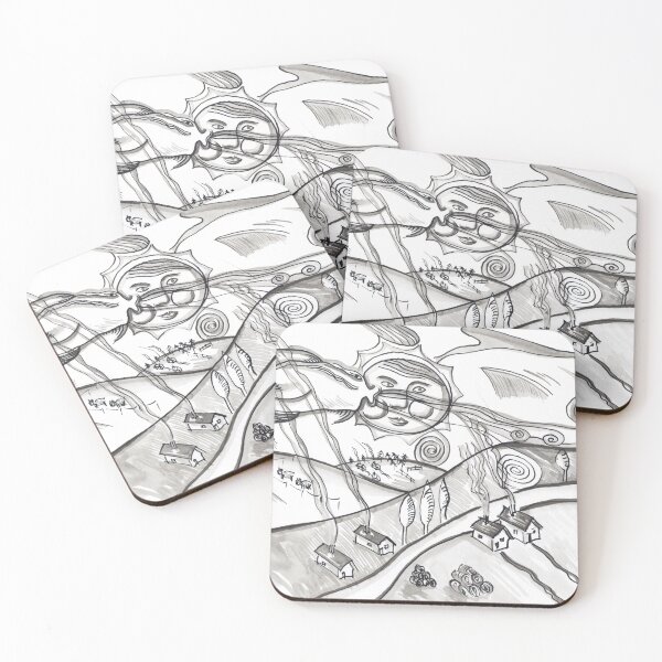 Item preview, FishCloudsVillage "Figurative Drawings" designed and sold by Istvan Ocztos.