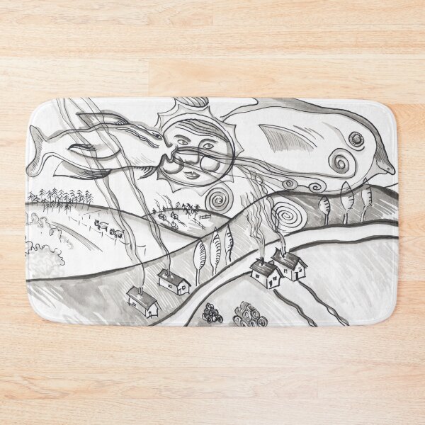 Item preview, FishCloudsVillage "Figurative Drawings" designed and sold by Istvan Ocztos.