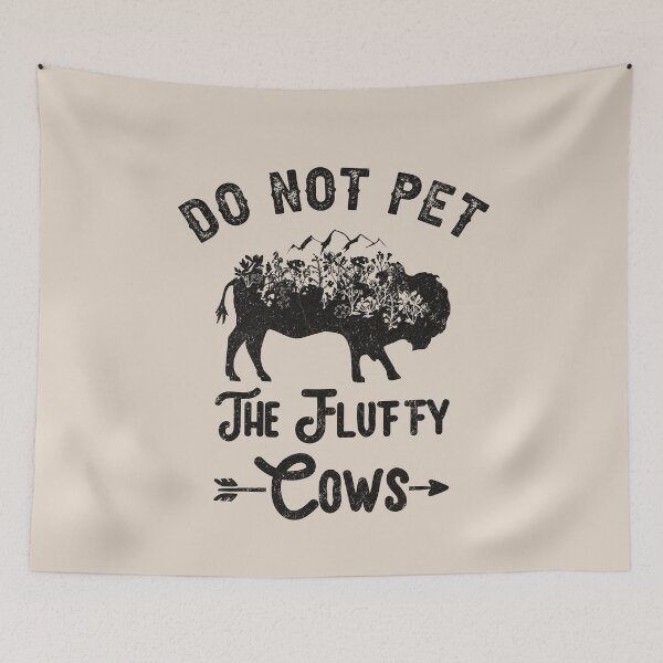 Item preview, Do Not Pet The Fluff Cows - Distressed Bison Outdoor Gift For Bison Animal Lover designed and sold by Myth-Creatures.