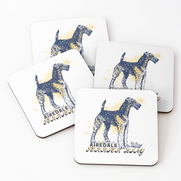 Item preview, Airedale, Terrier King on White designed and sold by RnssncCo.