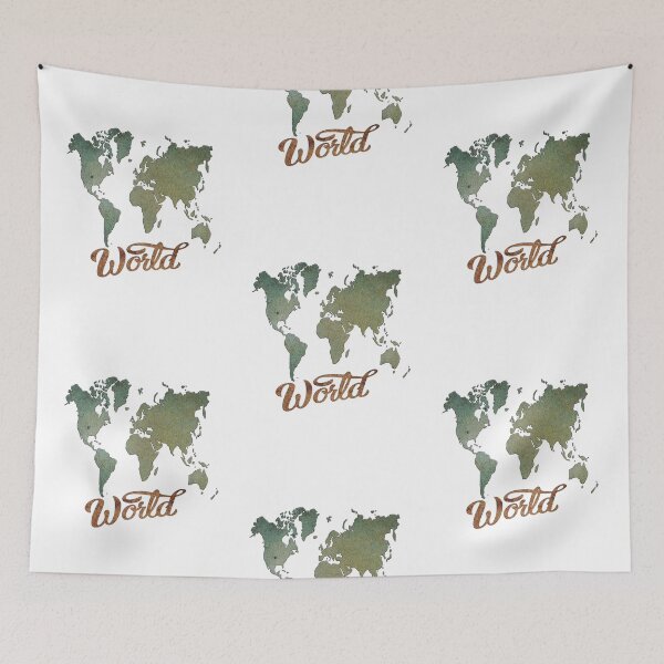 Item preview, Blue Waters of the Marlborough Sounds /World Map  designed and sold by aldona.