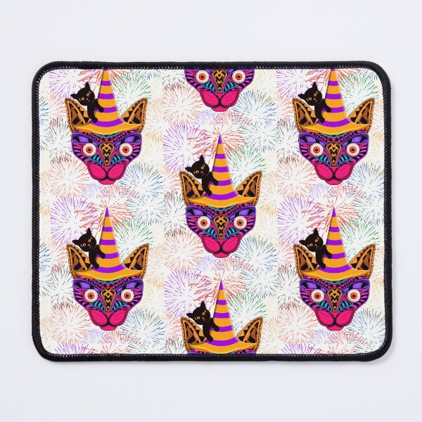 Item preview, colorful cat designed and sold by EmeraldRebel.