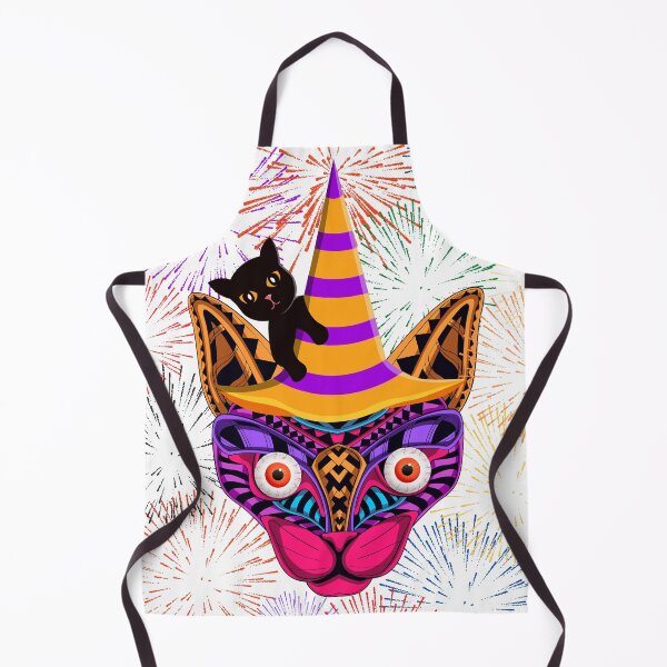 Item preview, colorful cat designed and sold by EmeraldRebel.
