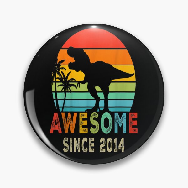 Item preview, Awesome Since 2014 Dinosaur 9 Years Old 9th Birthday Boy designed and sold by beunique5.