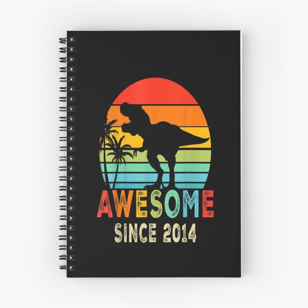 Item preview, Awesome Since 2014 Dinosaur 9 Years Old 9th Birthday Boy designed and sold by beunique5.