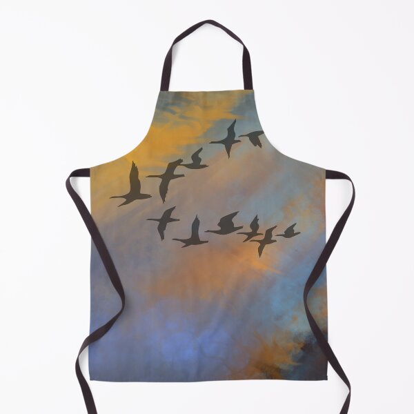 Item preview, Burning Sky  - Dusk Sunset with flying Geese- Throw Pillows & Prints.  designed and sold by ScatterHub.