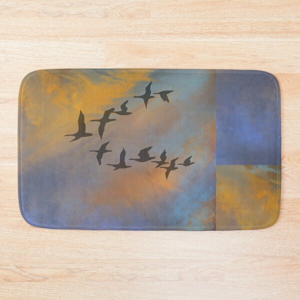 Item preview, Burning Sky  - Dusk Sunset with flying Geese- Throw Pillows & Prints.  designed and sold by ScatterHub.