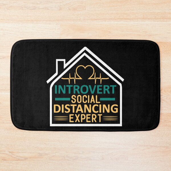 Aperçu de l'œuvre Introvert - Expert en distanciation sociale créée et vendue par RockBeeDesigns.