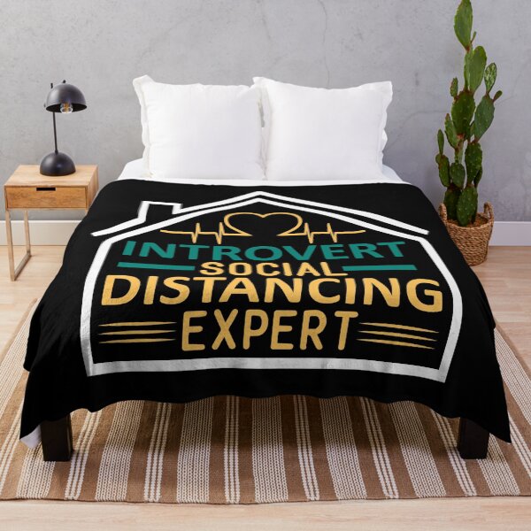 Item preview, Introvert - Social Distancing Expert designed and sold by RockBeeDesigns.