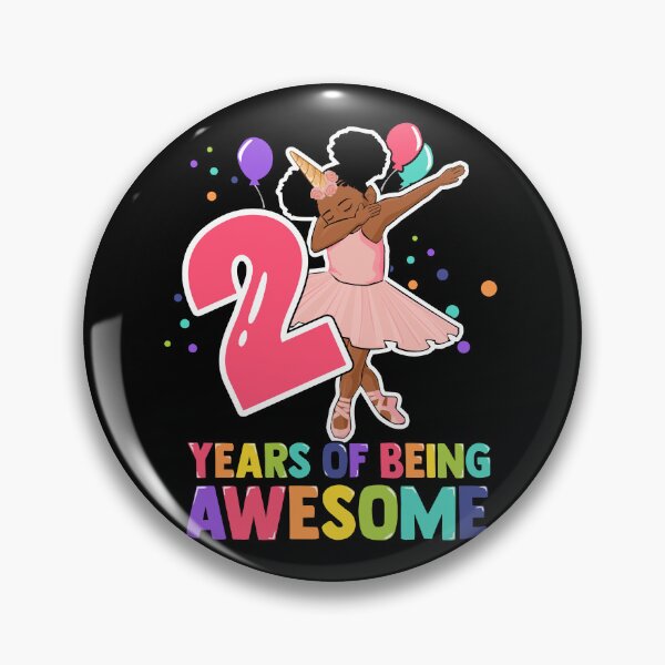 Item preview, 2nd Birthday Dabbing Unicorn Girl 2 Years Old BDay designed and sold by QueenOfPrint.