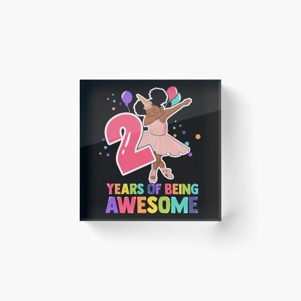 Item preview, 2nd Birthday Dabbing Unicorn Girl 2 Years Old BDay designed and sold by QueenOfPrint.