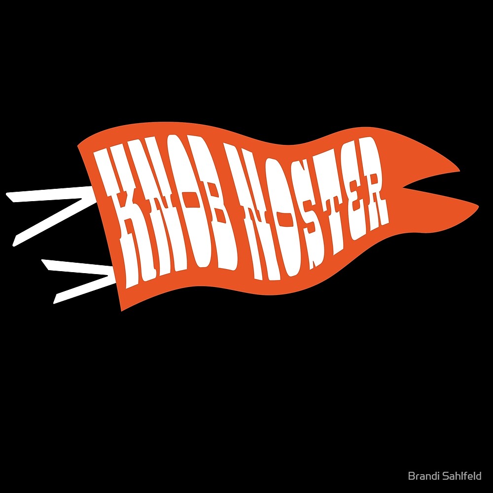"Knob Noster Pennant Orange" by Brandi Sahlfeld Redbubble