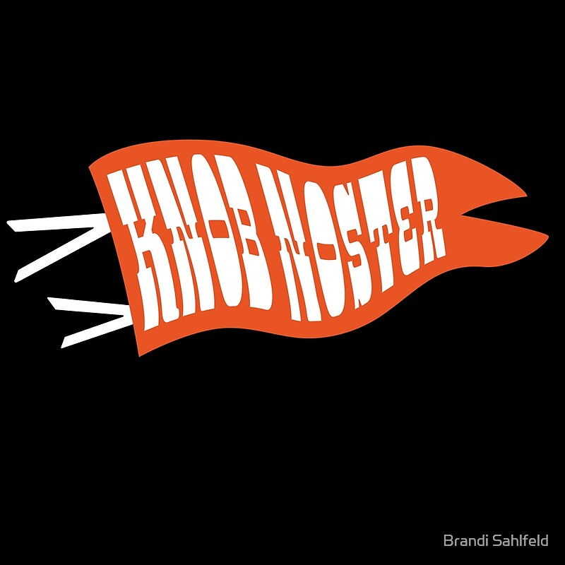 "Knob Noster Pennant Orange" by Brandi Sahlfeld Redbubble