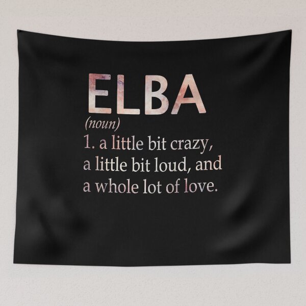 Item preview, Elba Girl Name Definition designed and sold by BrookHBung.