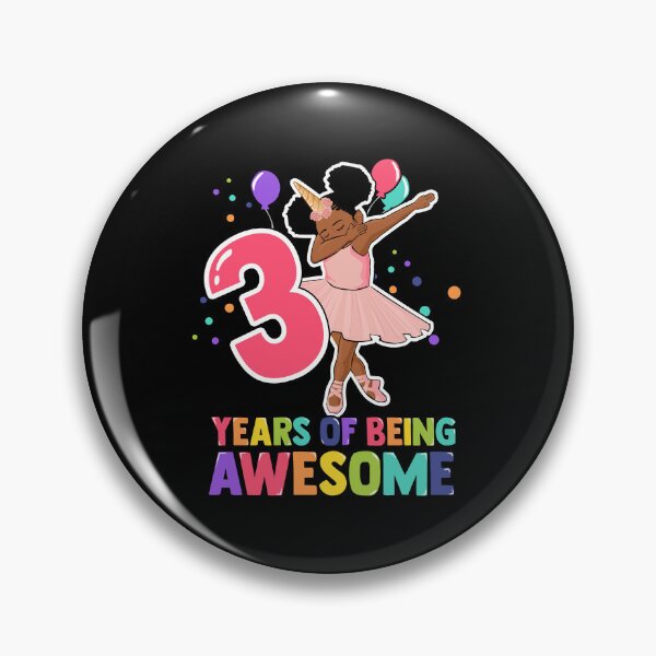 Item preview, 3rd Birthday Dabbing Unicorn Girl 3 Years Old BDay designed and sold by QueenOfPrint.