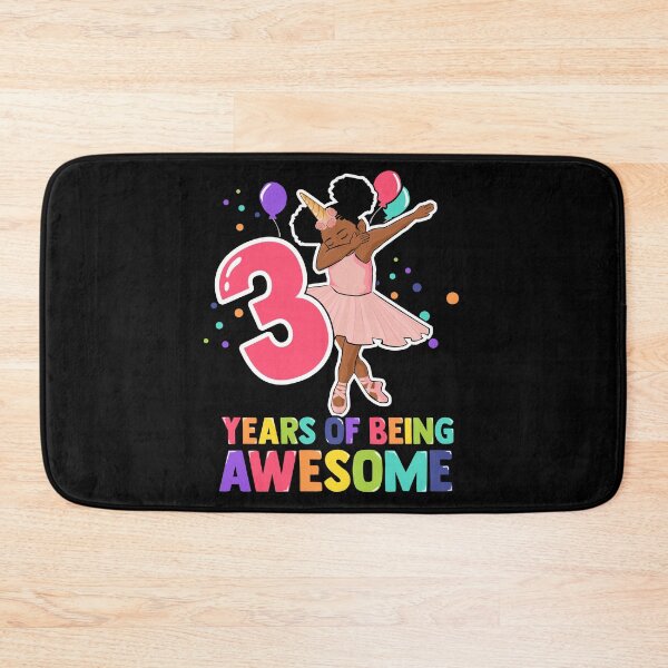 Item preview, 3rd Birthday Dabbing Unicorn Girl 3 Years Old BDay designed and sold by QueenOfPrint.