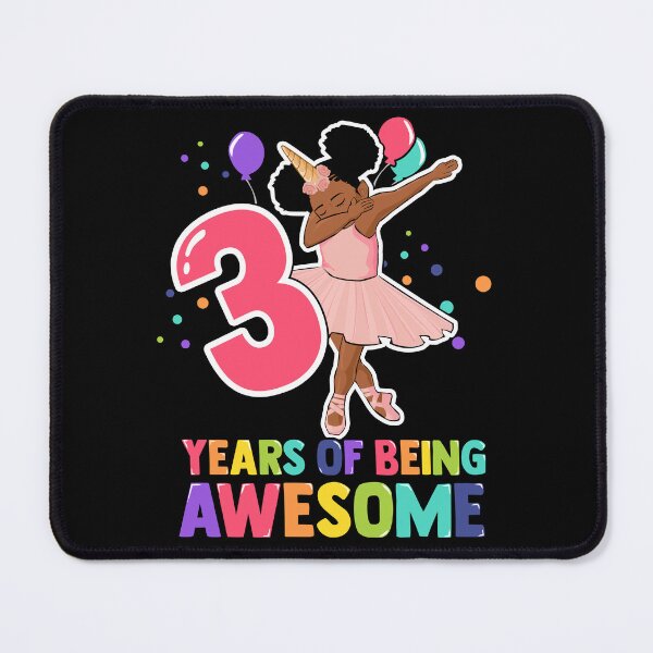 Item preview, 3rd Birthday Dabbing Unicorn Girl 3 Years Old BDay designed and sold by QueenOfPrint.